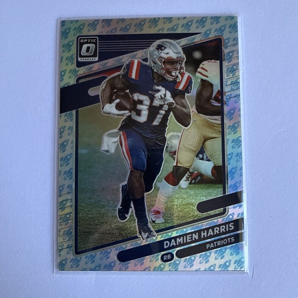 2021 Panini Donruss Optic Rocket Prizm Damien Harris #67 05gv